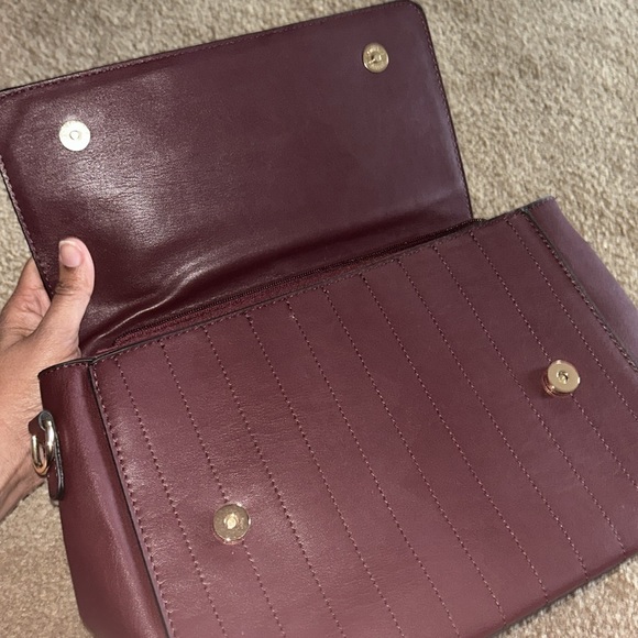 Burgundy Color Block Purse - Picture 4 of 4